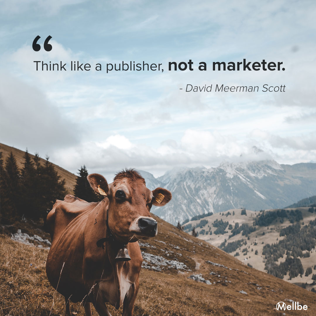 Publisher and marketer quote