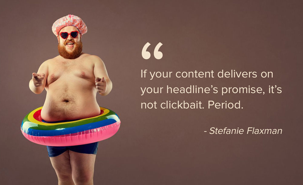 Content marketing headline quote
